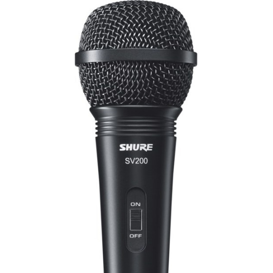 SHURE microphone Black Karaoke microphone - (SV200)