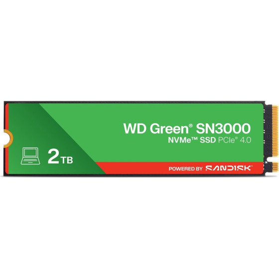 Western Digital SanDisk SN3000 2 TB M.2 PCI Express 4.0 NVMe QLC 3D NAND - (WDS200T4G0E-00CPS0)