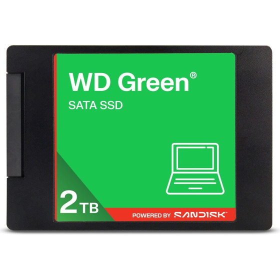 Western Digital WD Green 2.5'' 2TB SATA III SSD WDS200T5G0A - (WDS200T5G0A-00CPT0)