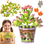 Iso Trade Construction blocks - flowers 172 pcs 26459 - (18530-0)