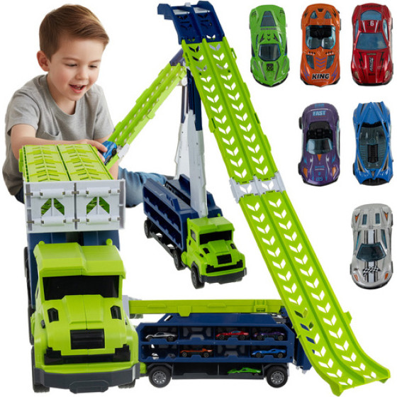 Iso Trade Truck - slide with 6 cars 26527 - (18518-0)