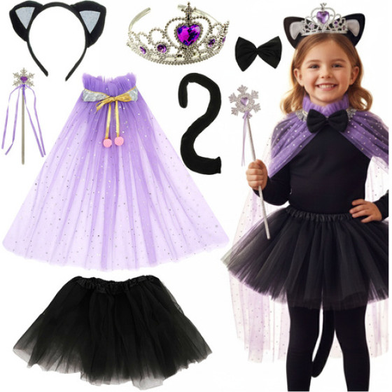 Kruzzel Kitten costume - 7-piece set 26474 - (18528-0)