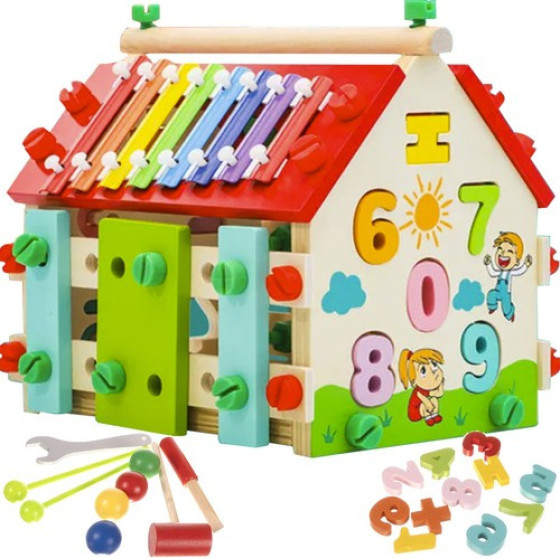 Kruzzel Wooden educational house 22564 - (17019-0)