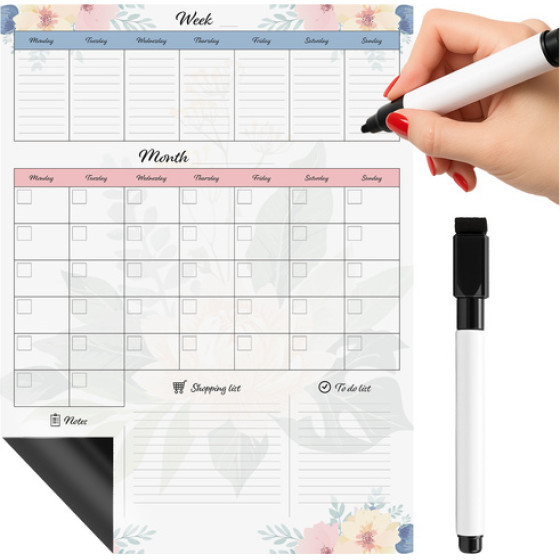 Ruhhy 26716 magnetic refrigerator planner - (18538-0)