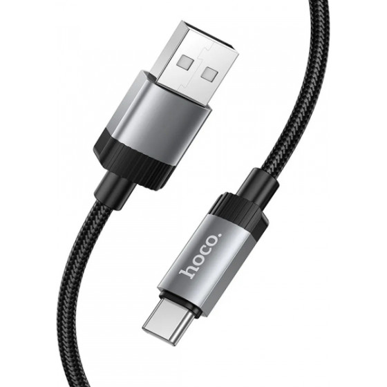 Hoco USB-A to USB-C Cable X117, 60W, 3A, 1m, Black