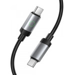 Hoco USB-C to USB-C Cable X117, 60W, 3A, 1m, Black