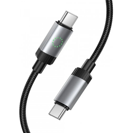 Hoco USB-C to USB-C Cable X117, 60W, 3A, 1m, Black