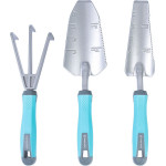 EXTRALINK 3-Piece Garden Tool Set, trowel, shovel, Rake