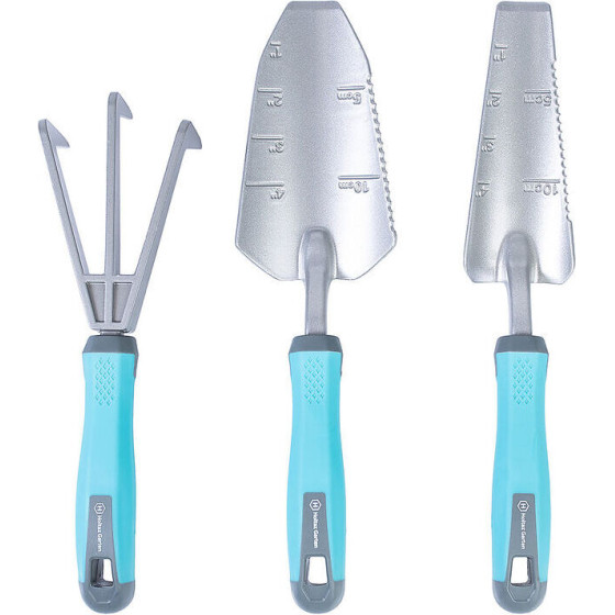 EXTRALINK 3-Piece Garden Tool Set, trowel, shovel, Rake