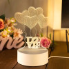 EXTRALINK 3D Heart Night Light Home, Optical Illusion For Bedroom Usb - (EX.24114)