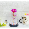EXTRALINK Eternal Rose In Glass Home, Pink Led Light - (EX.24183)