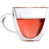 EXTRALINK Home Heart-Shaped Love Mug, Double-Walled Heat-Resistant Glass Cup 250ml - (EX.24091)
