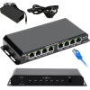 EXTRALINK Kratos | Poe Switch | 7x Gigabit PoE, 1x Uplink RJ45, Power Supply 24V 2.5A, 60W - (EX.1025)
