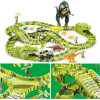 EXTRALINK Large Racing Track, Dino Park Toys, Car, Dinosaur, Dinosaur Park, XXL, 240 Pieces - (EX.24220)