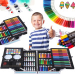EXTRALINK Painting Set For Kids, Artistic Craft 145 Pieces Large Suitcase - (EX.20154)