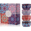 EXTRALINK Set Of 4 Soy Candles Home, Scented Decorative Candles For Gifts + Box - (EX.24138)