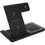 EXTRALINK Wireless Charger, 3-in-1 Multifunction Charging Station, Black - (Ladowarka 3W1 CZARNA)