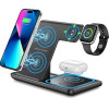 EXTRALINK Wireless Charger, 3-in-1 Multifunction Charging Station, Black - (Ladowarka 3W1 CZARNA)