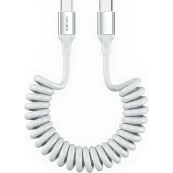 4smarts Cable spiral USB-C do USB-C 240W white - (541601)