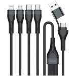 4smarts Cable USB-C/USB-A 4w1 1.2m black - (541023)