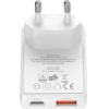 4smarts Wall Charger FlatPlug Duos 20W GaN USB-C + USB-A white - (546020)