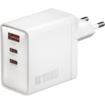 4smarts Wall Charger Pocket GaN 100W 2xUSB-C + USB-A white - (542100)
