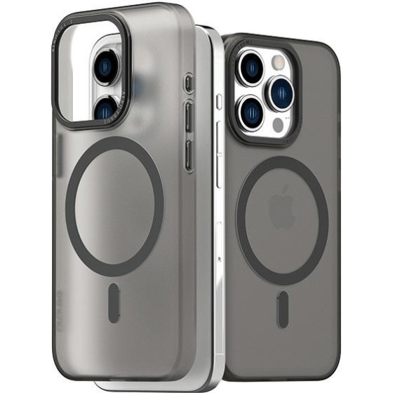Araree case Aero Frame iPhone 15 Pro6.1 transparent-black/clear black - (AR20-01850D)