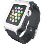 Incipio Octane Band - Armored Band for Apple Watch 38/40/41 mm (White / Gray) - (WBND-016-WHTGRY)