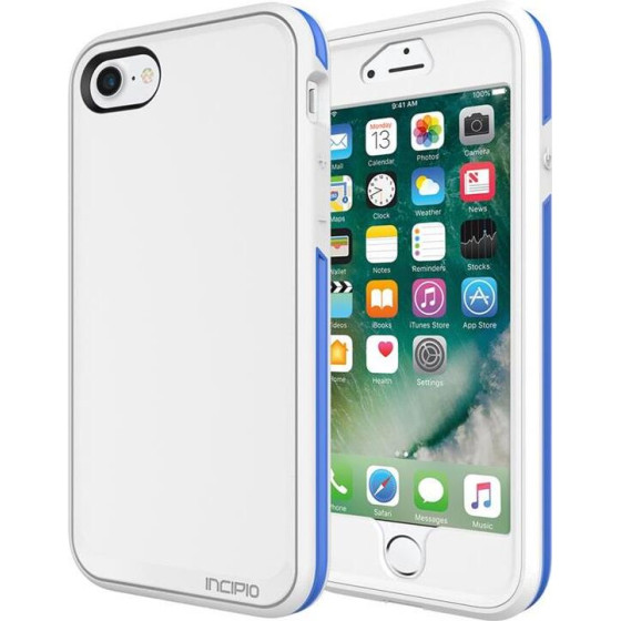 Incipio Performance Series Max iPhone 7 case (white/blue) - (IPH-1490-WBL)