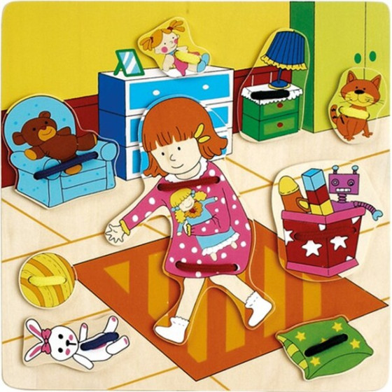 Top Bright - Lace-up girl's room - (1567949)
