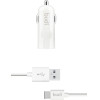 Budi - 1 USB car charger with LED indicator+USB type C cable - (BD062T)