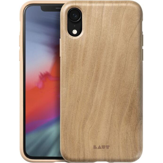 Laut PINNACLE - Case for iPhone XR with natural wood (Cherry Wood) - (LAUT_IP18-M_PI_W)