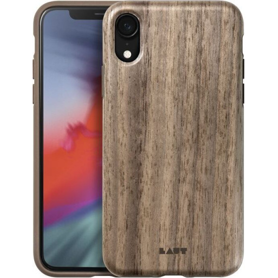 Laut PINNACLE - Case for iPhone XR with natural wood (Walnut) - (LAUT_IP18-M_PI_BR)