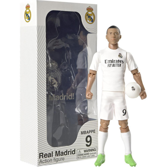 Banbo Toys: Real Madrid Soccer - Kylian Mbappe Action Figure (20cm) (83620)