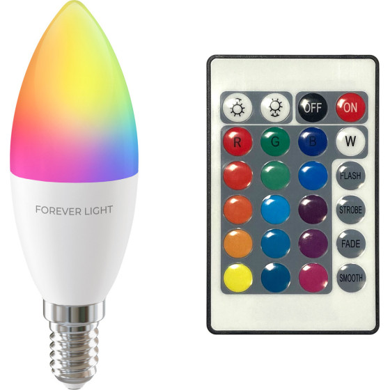 Forever Light Led Bulb Rgb E14 C37 5W 500lm 4000K Class F