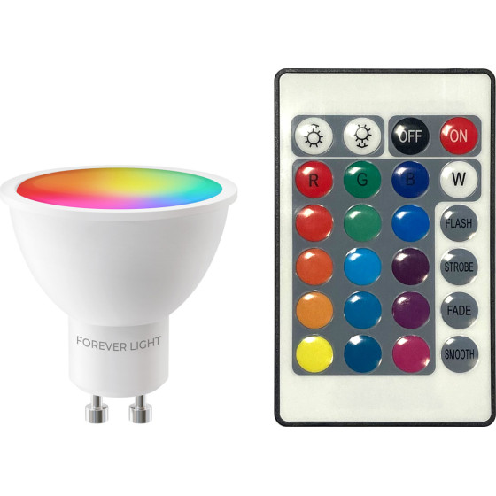 Forever Light Led Bulb Rgb GU10 4.8W 440lm 4000K Class F