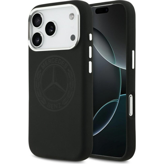 MERCEDES Etui Silicone Vintage Logo Magsafe Do Iphone 17 Pro Czarny - (MEHMP17L25LSOVILK)
