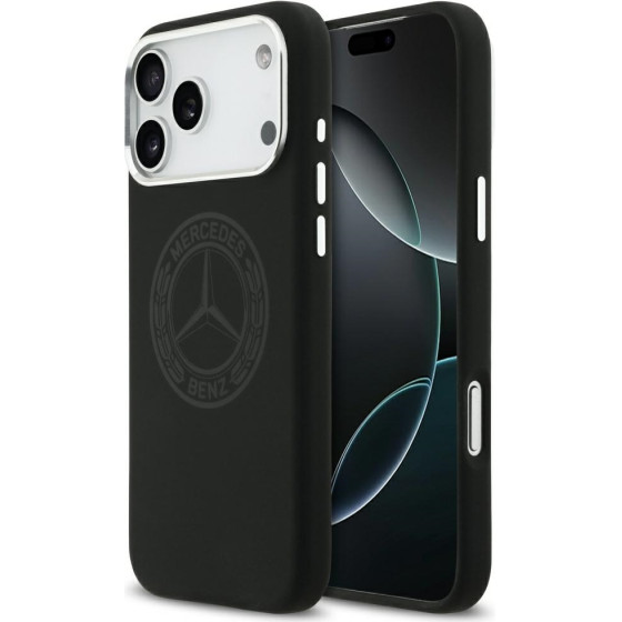MERCEDES Etui Silicone Vintage Logo Magsafe Do Iphone 17 Pro Max Czarny - (MEHMP17X25LSOVILK)