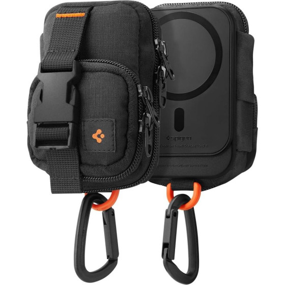 Spigen Snap Zip Magsafe Pouch Black - (AFA09338)