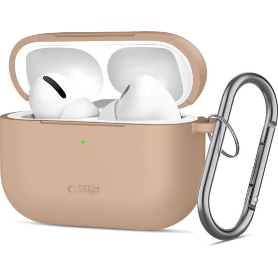 Tech-Protect Silicone Hook Apple Airpods Pro 3 Caffe LATTE