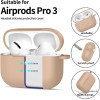 Tech-Protect Silicone Hook Apple Airpods Pro 3 Caffe LATTE