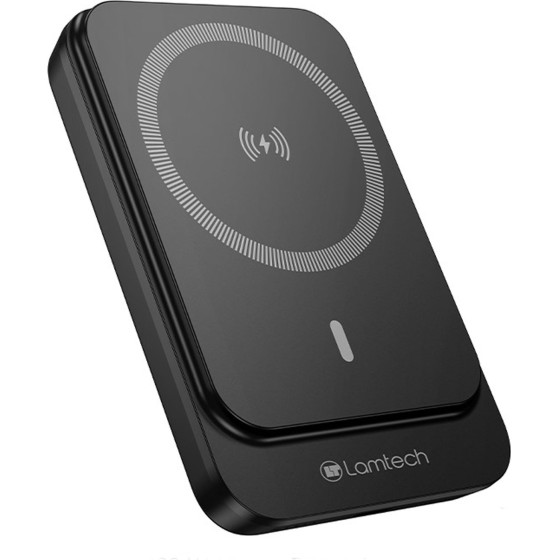 Lamtech Magnetic 20W Wireless Charging Power Bank 10000MAh Black - (LAM980411)