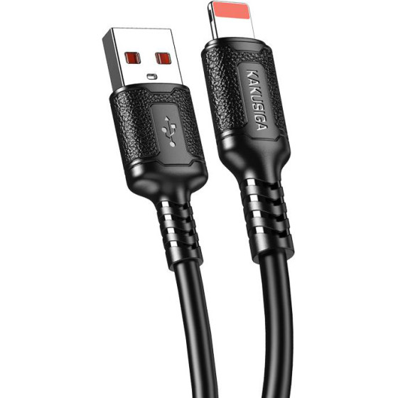 Kakusiga ������� Lightning �� Usb KSC-984, ���������, 3�, 480Mbps, 1m, ����� - (KSC-984-L-BK)