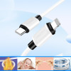 Kakusiga ������� Lightning �� USB-C KSC-998, ���������, 30W, 480Mbps, 1m, ����� - (KSC-998-LC-BK)