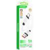 Kakusiga ������� USB-C �� Usb KSC-998, ���������, 5A, 480Mbps, 1m, ����� - (KSC-998-C-WH)
