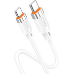 Kakusiga ������� USB-C �� USB-C KSC-995, ���������, 100W, 480Mbps, 1m, ����� - (KSC-995-CC-WH)