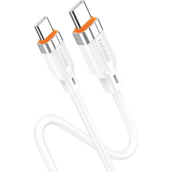 Kakusiga ������� USB-C �� USB-C KSC-995, ���������, 100W, 480Mbps, 1m, ����� - (KSC-995-CC-WH)