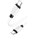 Kakusiga ������� USB-C �� USB-C KSC-998, ���������, 100W, 480Mbps, 1m, ����� - (KSC-998-CC-WH)