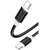 Kakusiga ������� USB-C �� USB-C KSC-998, ���������, 100W, 480Mbps, 1m, ����� - (KSC-998-CC-BK)