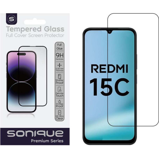 Sonique Hardy Glass Premium Series Hd Full Cover 9H Xiaomi Redmi 15C 4G / Redmi 15C 5G / Poco C85 4G �����